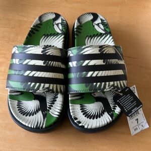 adidas Green and Black Women's Sandals